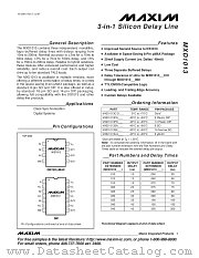 MXD1013PA150 datasheet pdf MAXIM - Dallas Semiconductor