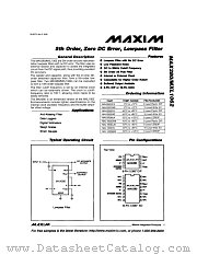 MXL1062CJB datasheet pdf MAXIM - Dallas Semiconductor