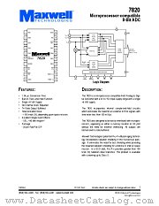 7820RPDE datasheet pdf Maxwell Technologies