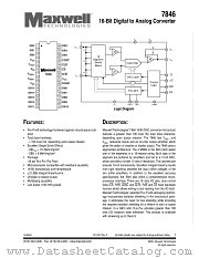 7846RPFB datasheet pdf Maxwell Technologies
