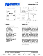 7872RPFS datasheet pdf Maxwell Technologies