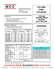 FST10060 datasheet pdf MCC