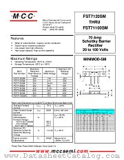 FST7120SM datasheet pdf MCC