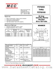 FST8060 datasheet pdf MCC