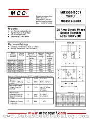 MB356-BC01 datasheet pdf MCC