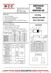 MBRX0560 datasheet pdf MCC