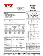 MP251 datasheet pdf MCC