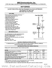 5KP180 datasheet pdf MDE Semiconductor