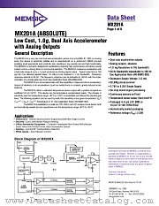 MX201AC datasheet pdf MEMSIC