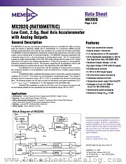MX202QC datasheet pdf MEMSIC