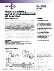 MX205QC datasheet pdf MEMSIC