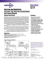 MX210QL datasheet pdf MEMSIC