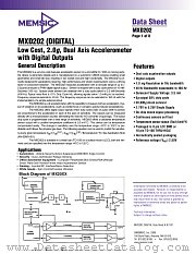 MXD202AC datasheet pdf MEMSIC