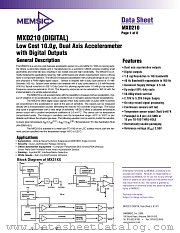 MXD210AC datasheet pdf MEMSIC