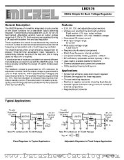 LM2576-3.3BT datasheet pdf Micrel Semiconductor