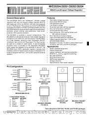 MIC29201-3.3BT3.3 datasheet pdf Micrel Semiconductor