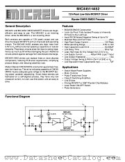 MIC4452 datasheet pdf Micrel Semiconductor