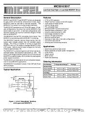 MIC5017 datasheet pdf Micrel Semiconductor