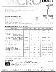 2SB592A datasheet pdf Micro Electronics