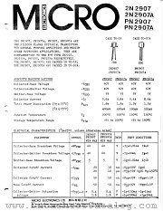 PN3563 datasheet pdf Micro Electronics