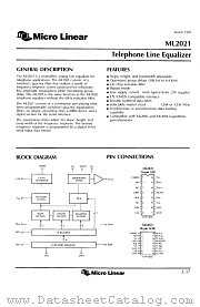 ML2021IS datasheet pdf Micro Linear