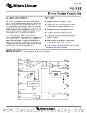 ML4812CP datasheet pdf Micro Linear