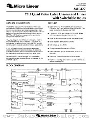 ML6427CS datasheet pdf Micro Linear