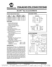 25C040T-_SN datasheet pdf Microchip