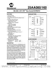 25AA160-_SN datasheet pdf Microchip