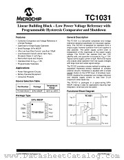 TC1031CEUATR datasheet pdf Microchip
