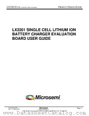 LX2201EVAL datasheet pdf Microsemi