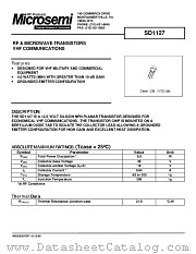 SD1127 datasheet pdf Microsemi