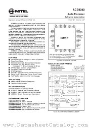 ACE9040FP2N datasheet pdf Mitel Semiconductor