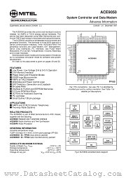 ACE9050IG datasheet pdf Mitel Semiconductor
