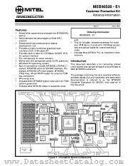 MEB90500-E1 datasheet pdf Mitel Semiconductor