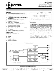 MH88422S-3 datasheet pdf Mitel Semiconductor