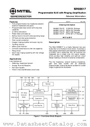 MH88617AD-PI datasheet pdf Mitel Semiconductor