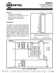 MT89761 datasheet pdf Mitel Semiconductor