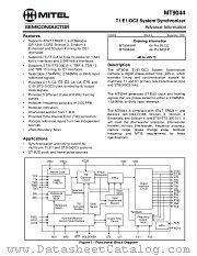 MT9044AP datasheet pdf Mitel Semiconductor
