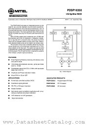 PDSP16350B0 datasheet pdf Mitel Semiconductor