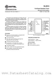 SL2015QP1S datasheet pdf Mitel Semiconductor