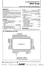 M38186ED-FP datasheet pdf Mitsubishi Electric Corporation