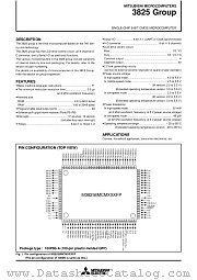 M38258EFDHP datasheet pdf Mitsubishi Electric Corporation