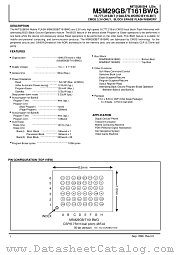 M5M29GT160BWG datasheet pdf Mitsubishi Electric Corporation