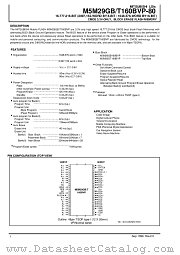 M5M29GT161BVP-80 datasheet pdf Mitsubishi Electric Corporation
