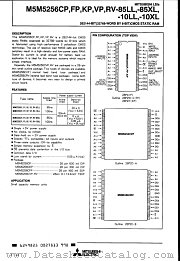 M5M5256CFP-85LX datasheet pdf Mitsubishi Electric Corporation