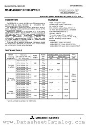 M5M5408BKR-55LI datasheet pdf Mitsubishi Electric Corporation