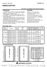 M5M5V216ART-70LW datasheet pdf Mitsubishi Electric Corporation