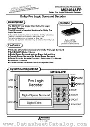 M62464FP datasheet pdf Mitsubishi Electric Corporation