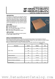 MF-10KDS-12T-070 datasheet pdf Mitsubishi Electric Corporation